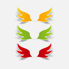 Obraz premium realistic design element: wing