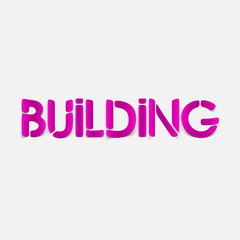 realistic design element: building