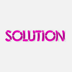 realistic design element: solution