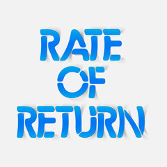 realistic design element: rate of return
