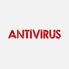 realistic design element: antivirus
