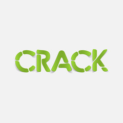 realistic design element: crack