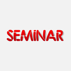 realistic design element: seminar