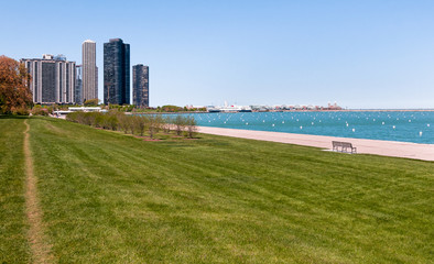 Harbor Point view on Lake Michigan