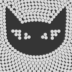 pill, tablet, cat