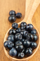 blueberries in spoon