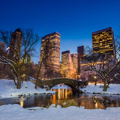 Fototapeta premium Gapstow bridge in winter