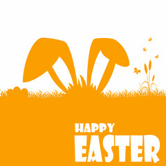 Happy easter cards illustration