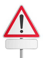 Panneau de danger &eacute;ditable