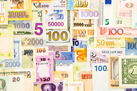 banknote money cash and world currency paper