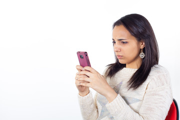 woman with a smartphone