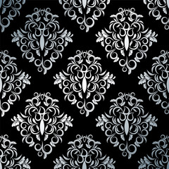 seamless wallpaper.damask pattern.floral background