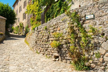 Fototapeta na wymiar Petite rue pittoresque dans un village de Provence