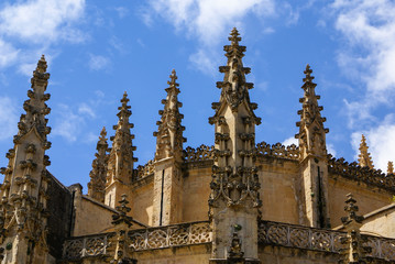 Fototapeta na wymiar Segovia Cathedral, a Roman Catholic religious church in Segovia,