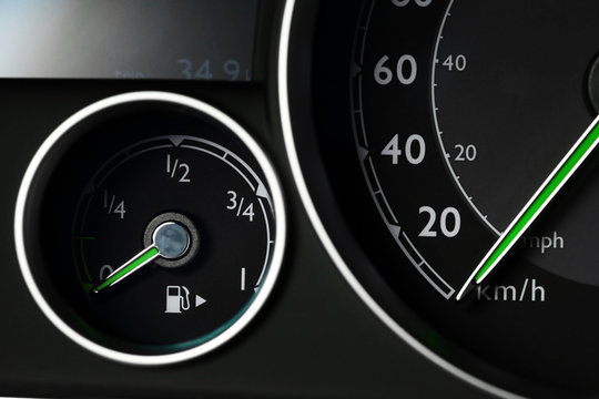 Fuel gauge and speedometer