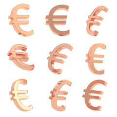 Obraz premium Euro currency sign render