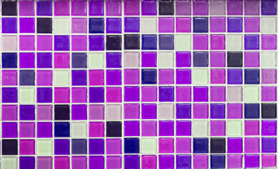 Purple glass tiles as background