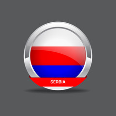 Serbia Flag Vector Icon
