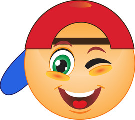 Подмигивающий смайл