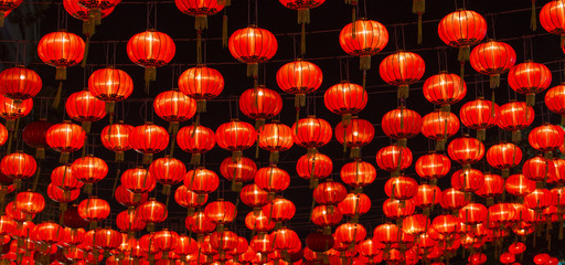 Obraz premium Chińskie lampiony nowego roku