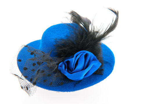 Blue female hat