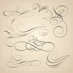 Calligraphic design elements and page decoration