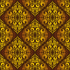 seamless wallpaper.damask pattern.floral background