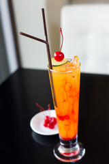 Tequila Sunrise orange sweet cocktail drink