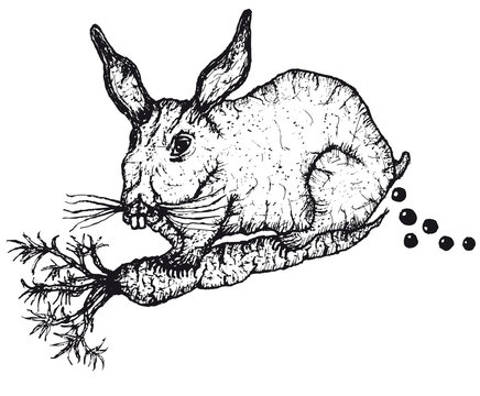 Hand Drawn Rabbit Character