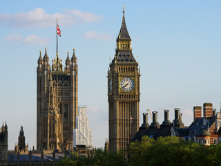 Fototapeta na wymiar Big Ben i Victoria Tower House of Parlament