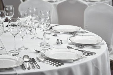restaurant table setout