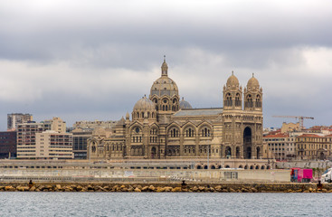 Fototapeta na wymiar Cathedral Sainte-Marie-Majeure of Marseille - France