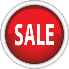 Круглый векторный знак с надписью SALE