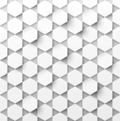 White vector geometric background