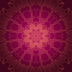 vector delicate lace round pattern