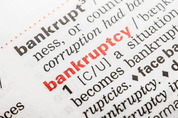 Bankruptcy Word Definition