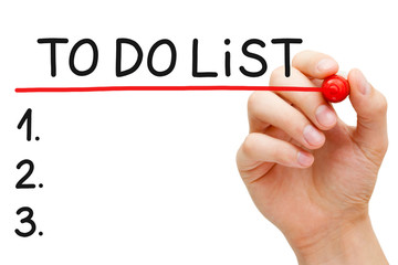 Blank To Do List Concept