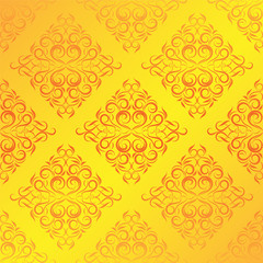 Fototapeta premium seamless wallpaper.calligraphic pattern.floral background