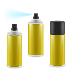 Golden spray cans