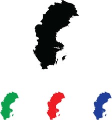 Icon Illustration with Four Color Variations