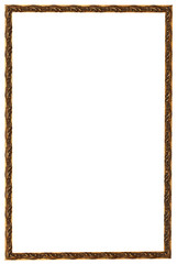 baroque style narrow picture frame