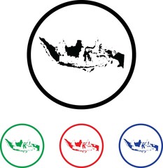 Icon Illustration with Four Color Variations