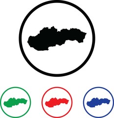 Icon Illustration with Four Color Variations