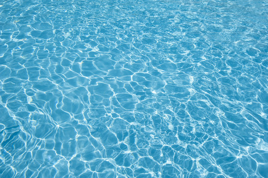 Rippling water in a tropical pool abstract