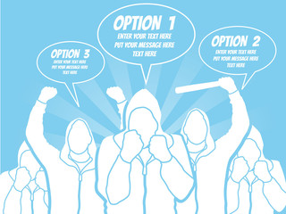 BUSINESSMAN OPTION TEMPLATE STEP RANKING BLUE 4