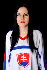 Fototapeta premium Happy female fan