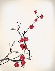 blossom painting - 61525554