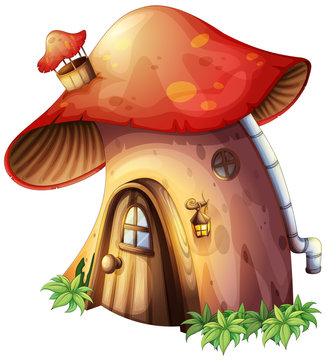 A mushroom house