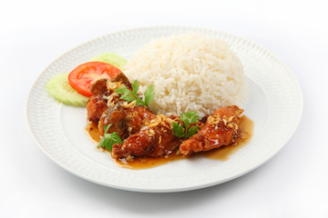 Thai Food, Stir-fried sweet chilly with fish
