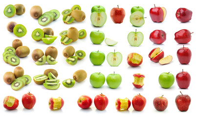 kiwi fruit isolated on white background